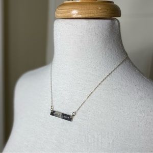 Sterling Silver 'Mama Bear' Stamped Necklace
